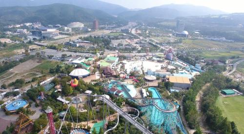 Bird's-eye view ng Hill Motel