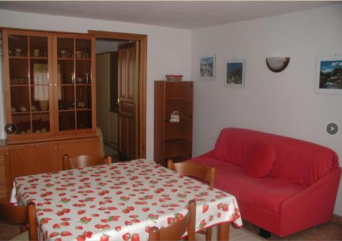 Χώρος καθιστικού στο La Maison de Mémé