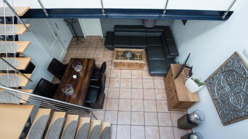 Χώρος καθιστικού στο Hotel Garni Landhaus zur Issel