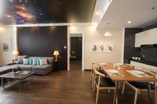 Χώρος καθιστικού στο HAIAN Beach Hotel & Spa