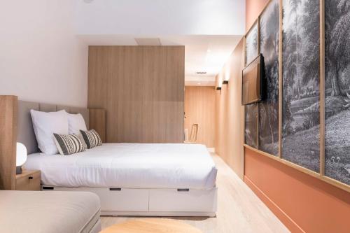 Säng eller sängar i ett rum på Central Hostel Bordeaux Centre