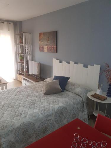 Postel nebo postele na pokoji v ubytování Sunset Tarifa