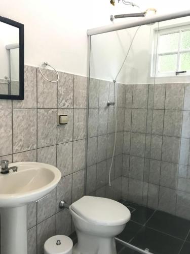 Koupelna v ubytování Suites do Félix