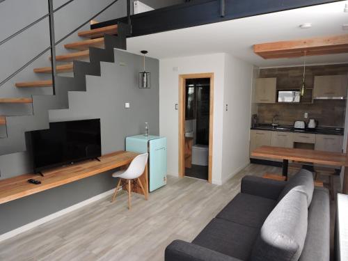 Zona d'estar a EcoLofts Croacia 1028