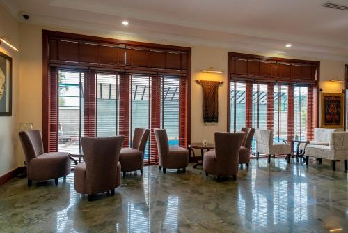Posezení v ubytování Hotel De La Renaissance