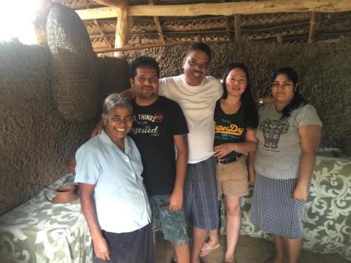 a group of people posing for a picture at Yapahuwa Relax Stay in Yapahuwa