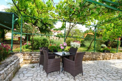 Κήπος έξω από το Villa Lanima