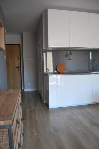 Dapur atau dapur kecil di Ambar Apartament