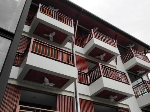 Hotel De Wualaiにあるバルコニーまたはテラス