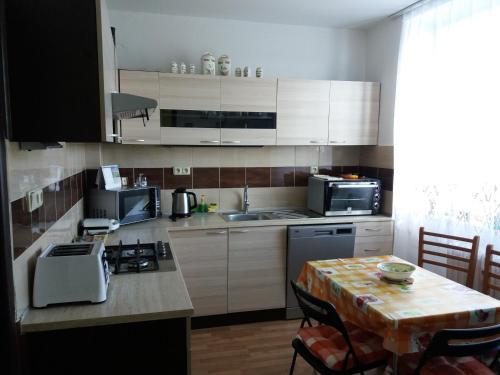 Köök või kööginurk majutusasutuses Apartment Sunflower
