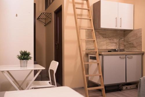 Η κουζίνα ή μικρή κουζίνα στο Pension 11 Apartments by Lorenc