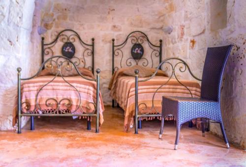 Ein Bett oder Betten in einem Zimmer der Unterkunft Villa Franchino