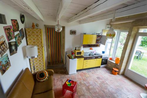 Dapur atau dapur kecil di Gîtes de Gueynard