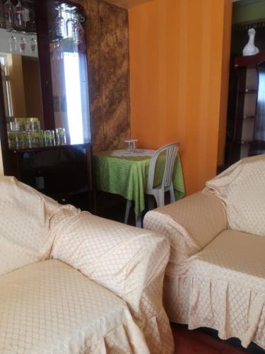 Ένα ή περισσότερα κρεβάτια σε δωμάτιο στο Hotel "VIRGEN DEL SOCAVON"