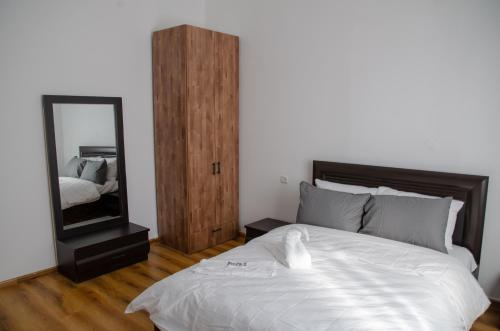 Postel nebo postele na pokoji v ubytování Hostel BU93