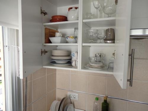 Kuchyň nebo kuchyňský kout v ubytování Apartamento Los Cristianos