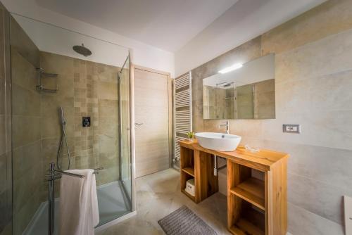 Koupelna v ubytování Casa Miramonti