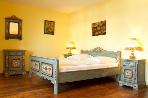 Ένα ή περισσότερα κρεβάτια σε δωμάτιο στο Landhotel Beverland bei Münster
