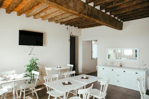 TV a/nebo společenská místnost v ubytování Agriturismo Vitae