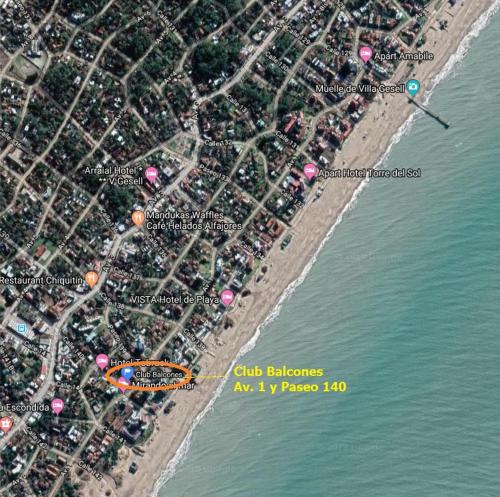 El plano del piso de Dpto 4 Club Balcones