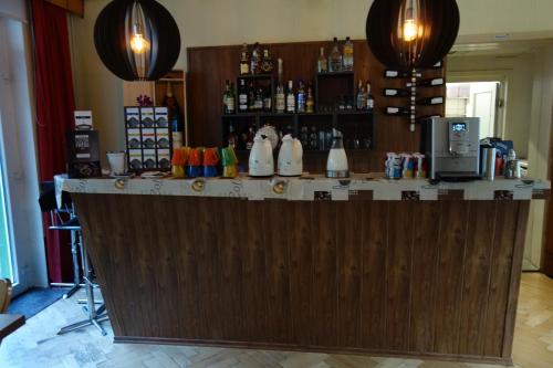 Lounge atau bar di Pension Am Waldesrand