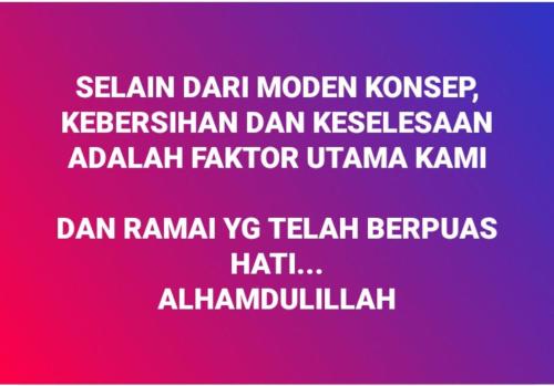 a purple background with white writing on it at Evo Bangi Duplex Homestay D' Imahzzz - 3BR or 2BR in Bangi