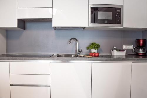 Kuchyň nebo kuchyňský kout v ubytování Venetian Mood private apartment