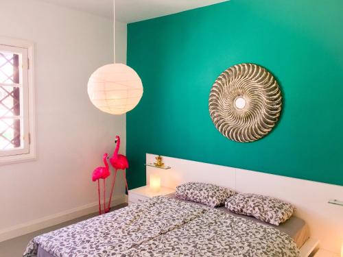 Posteľ alebo postele v izbe v ubytovaní Casa Flamingo, Sea View Apartment