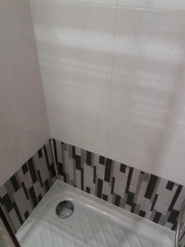 サロウにあるApartamento Salouのバスルーム(シャワー、トイレ付)