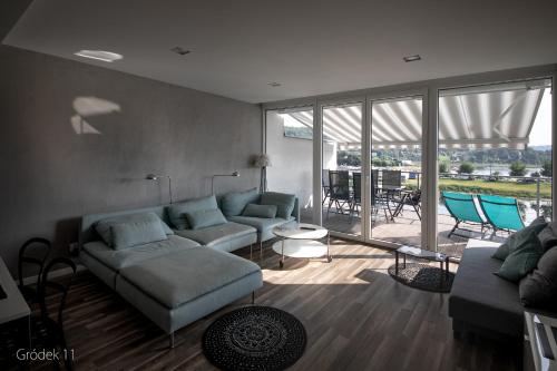 Πισίνα στο ή κοντά στο Apartment Słoneczny Gródek 11