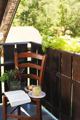 Balkoni atau teres di Domačija Šeruga Countryside hotel