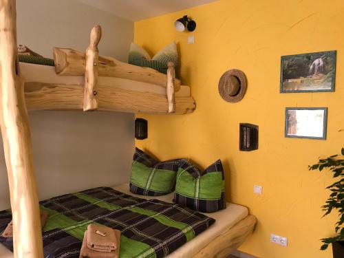 Postel nebo postele na pokoji v ubytování Pension Cubana