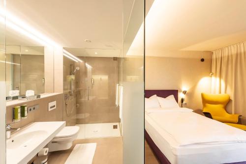 Koupelna v ubytování Hotel Gasthof Fischer