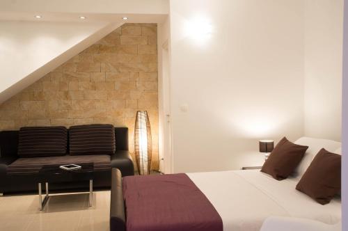 Posteľ alebo postele v izbe v ubytovaní Split Allure Apartments
