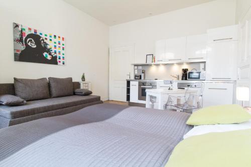 Postel nebo postele na pokoji v ubytování Design Apartments I contactless check-in