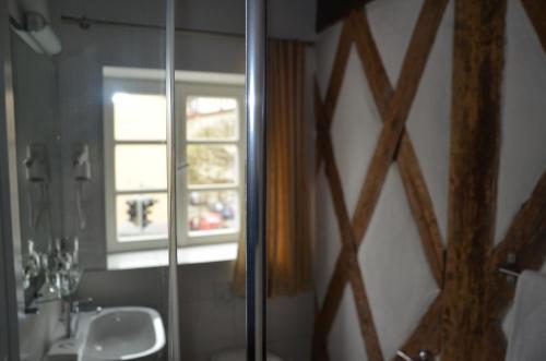 Koupelna v ubytování Hotel Hahnmühle 1323