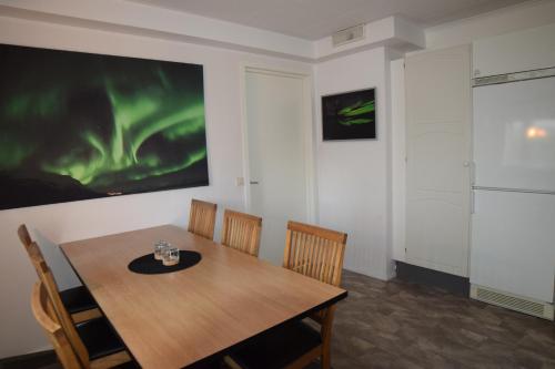 Posezení v ubytování Abisko Hostel