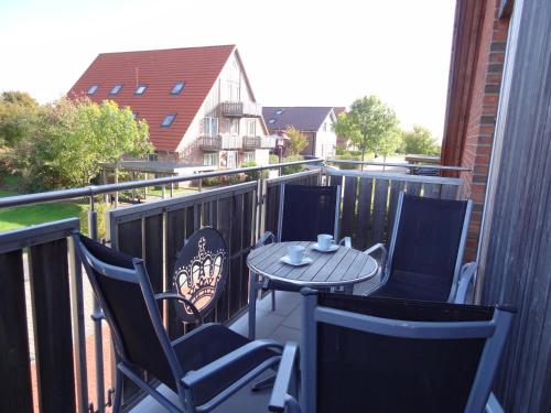 Ein Balkon oder eine Terrasse in der Unterkunft Ferienwohnungen Hass - Haus 1