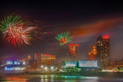 Ein allgemeiner Blick auf Atlantic City oder ein Stadtblick von des Ferienhauses aus