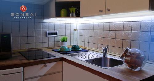 Η κουζίνα ή μικρή κουζίνα στο Bonsai Apartment