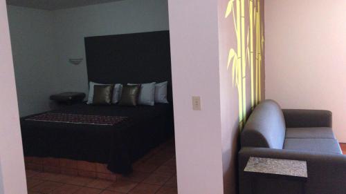 Katil atau katil-katil dalam bilik di Hotel Colonial de Nogales