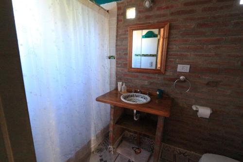 Ένα μπάνιο στο Cabaña Lycas III