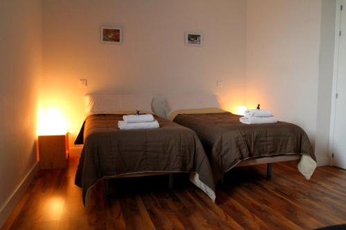 Ένα ή περισσότερα κρεβάτια σε δωμάτιο στο Casa Oretani