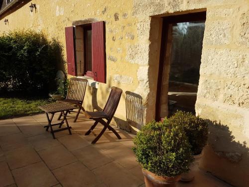 Kawasan patio atau luaran di La Bastide du Roy