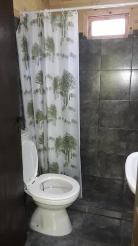 Phòng tắm tại Posada del Campo