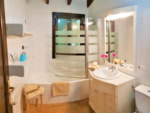 Et badeværelse på Finca Bona Sort