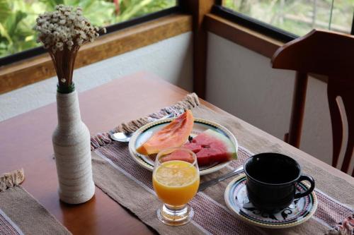 ロッジの敷地内または近くでの食事または食べ物