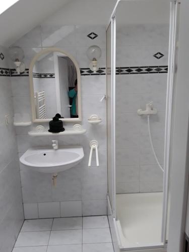 Een badkamer bij Haus Jahn
