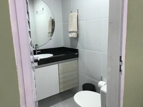 Vonios kambarys apgyvendinimo įstaigoje Residencial Madakaru - Chalé 14