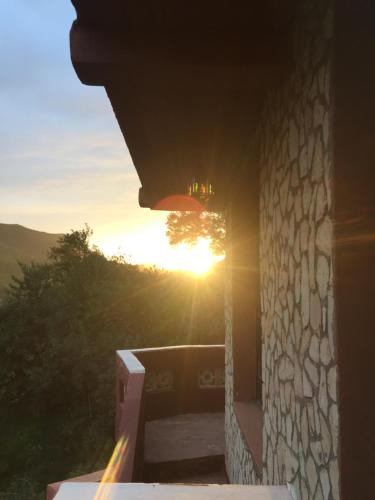 Blick auf den Sonnenuntergang/Sonnenaufgang von der Pension aus oder aus der Nähe